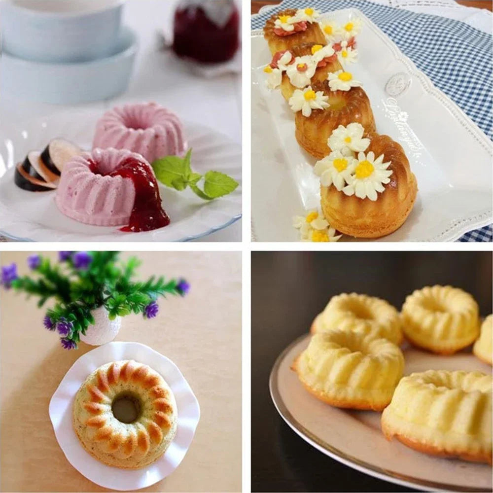 12-Piece Silicone Cupcake Molds Set — Colorful Non-Stick Baking Cups